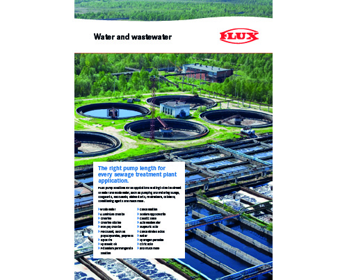 Flyer: Water and Wastewater